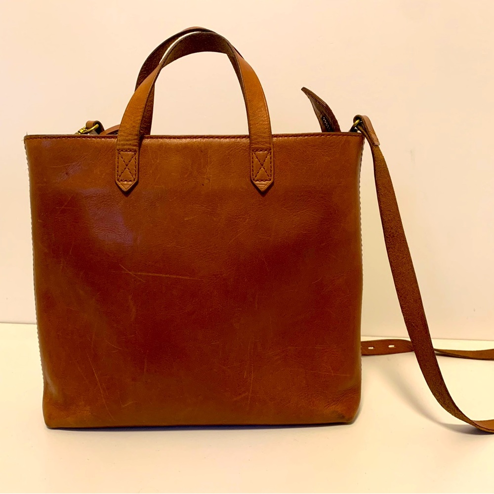 Madewell The Zip-Top Transport Crossbody, 100% Leather- Saddle